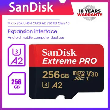 SanDisk Extreme Pro Micro SDXC UHS-I U3 A2 V30 Memory Card (256GB)