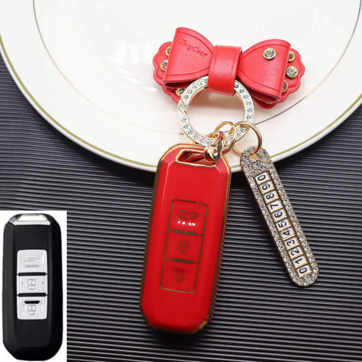 ใหม่ล่าสุด-ปลอกกุญแจซิลิโคน-banana-remote-key-for-wuling-cortez