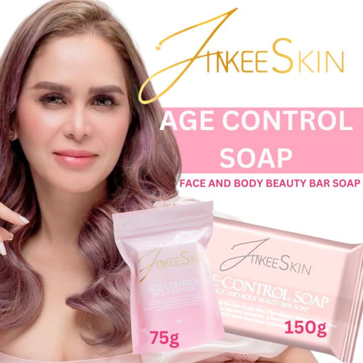 Jinkee Skin Soap Age Control Face And Body Soap 75g 135g For Skin Rejuvenation And 