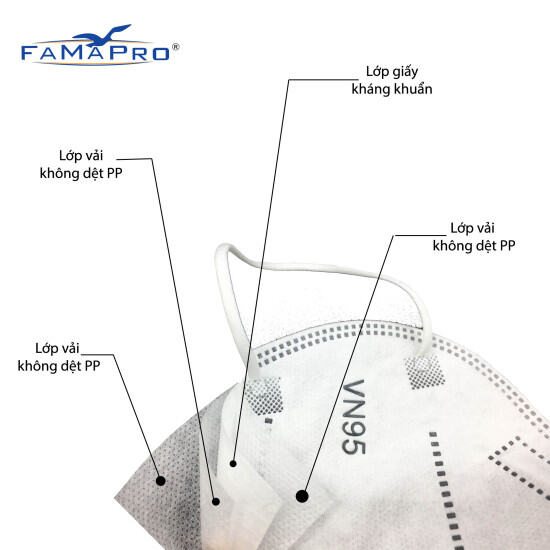 Thùng 50 hộp khẩu trang y tế 4 lớp famapro vn95 n95 màu trắng 10 cái hộp - ảnh sản phẩm 6