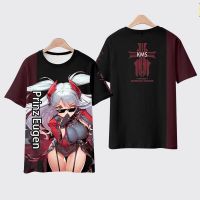 ใหม่ Azur Lane เสื้อยืดอะนิเมะเกมการพิมพ์ 3D Street Wear ผู้ชายผู้หญิงแฟชั่นพลัสขนาดเสื้อยืดฮาราจูกุเสื้อยืดเสื้อผ้าด้านบน