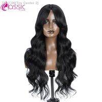 Classsic Plus 28 inch Synthetic Lace Wigs for Women High Quality Wavy Ombre Blonde T Part Lace Wig Cosplay Heat Resistant Hair [ Hot sell ] Toy Center 2