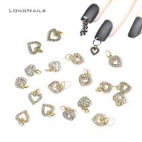 10pcs Lover Heart Hollow Jewelry Charms Nail Piercing Art Dangle Valentines Ornaments Hoop Pendants Nail Heart Design Charms 8/9