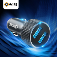 OWIRE Mini ที่ชาร์จในรถ Dual USB Car Charger 2 USB 2.4A  อุปกรณ์ชาร์จมือถือในรถ ที่ชาร์จแบตรถ ที่ชาร์จไฟในรถยนต์ ใช้กับ มือถือ แท็บเล็ต และ อุปกรณ์อิเล็กทรอนิกส์