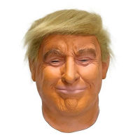 Trump Latex Full Head Face หน้ากากมนุษย์สำหรับเทศกาลหน้ากากฮาโลวีนอีสเตอร์เครื่องแต่งกายปาร์ตี้ Donald Trump Presidential Cosplay Fans