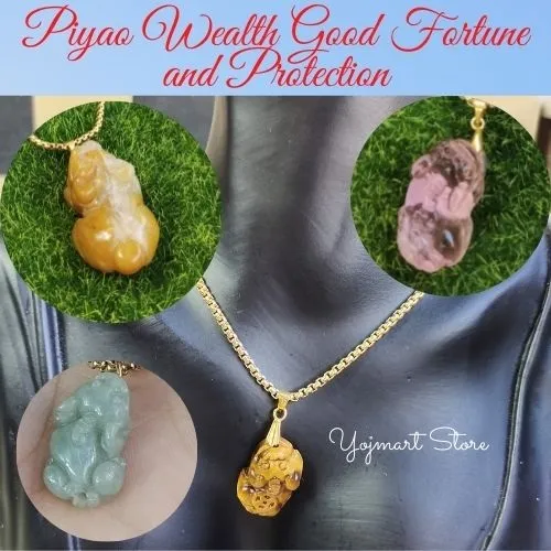 Feng Shui Pixiu Piyao Vermiel Gold 18K Real Gold Chain Good in business