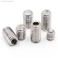 ▦✠♛ 5-50pcs M2 M2.5 M3 M4 M5 M6 M8 DIN916 304 Stainless Steel Hex Hexagon Socket Allen Cup Point Set Screws Grub Screw