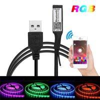 REM รีโมท  สาย USB ควบคุมแถบไฟ RGB 5v. ผ่านแอป บลูธูท Smart RGB Bluetooth Timer Suitable LED Controller USB for 5V 3528 5050 RGB  Remote