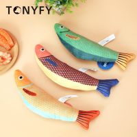 ☄✲ Cats Toy Catnip Seafood Fish Pet Relieve Boredom Kitten Molar Soft Plush Stuffed Pillow Doll Simulation Fish Playing Catch Toy