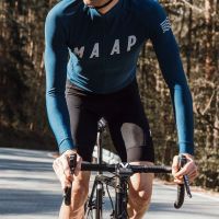 MAAP 2021 Spring Summer Men Long Sleeve Cycling Jersey Top Quality Bicycle MTB Bike Riding Shirt Clothing Ropa De Ciclismo