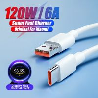 Original 120W 6A Super Fast Charger Cable For Xiaomi 13 Redmi Note 12 Poco F5 Pro Quick Charge Cable USB Type C Cable Data Cord