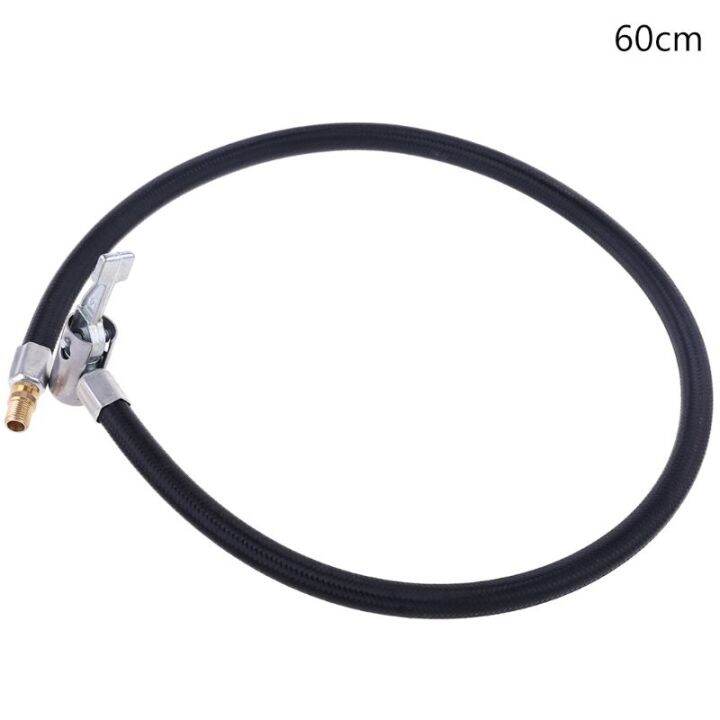 Flexible Tire Valve Extension Adapter Inflator Hose Adapter Locking Air