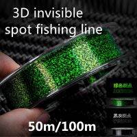 50m/100m Invisible Fishing Line Speckle Carp Fluorocarbon Super Strong Spotted Sinking Nylon Fly Fishing Lines 0.12-0.50mm