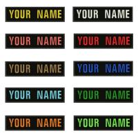 10x2.5cm Embroidery Custom Name Patch Stripes Badge Iron On Or Sew On Or  Patches Clothes Adhesives Tape