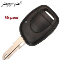 Jingyuqin เคสกุญแจรีโมต30ชิ้น/ล็อตสำหรับต้นแบบ Renault Kangoo Clio Twingo Keyless Entry Fob สัญญาณเตือนภัยรถยนต์เคส ruiyan