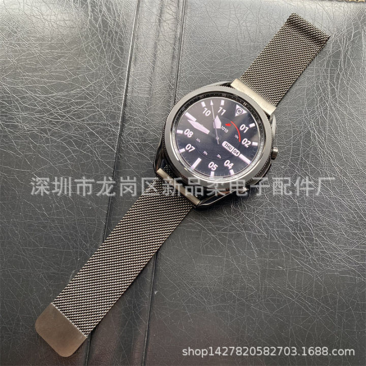 สำหรับ-samsung-galaxy-watch-3-สายรัดข้อมือมิลานสองสี-41mm45mm-สายนาฬิกาสแตนเลสมิลาน
