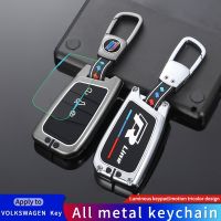 ปลอกหุ้มที่ใส่ Kunci Remote Mobil ซิงค์อัลลอย,มีสายห้อยสำหรับโฟล์กสวาเกน VW Magotan พาสสาท B8กอล์ฟ Skoda อุปกรณ์เสริมสำหรับ A7