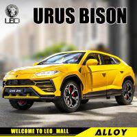 LEO 1:24 Urus SUV โลหะ D Iecast ล้อแม็กของเล่นรถยนต์รุ่นรถบรรทุกสำหรับเด็กผู้ชายเด็กเด็กรถออฟโรดงานอดิเรกและคอลเลกชัน