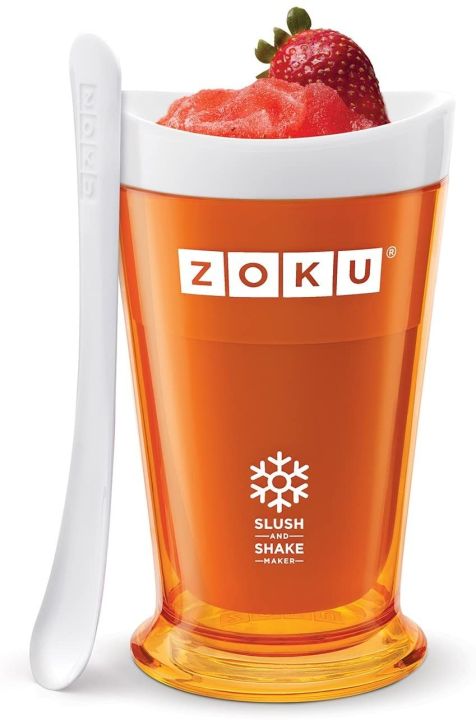 แก้วทำสมู๊ทตี้-แก้วเก็บเย็น-เกล็ดน้ำแข็ง-ไอศกรีม-คละสี-zoku-slush-and-shake-maker-แก้วทำสเลอปี้-zoku-แก้วทำสเลอปี้-แก้วทำความเย็น