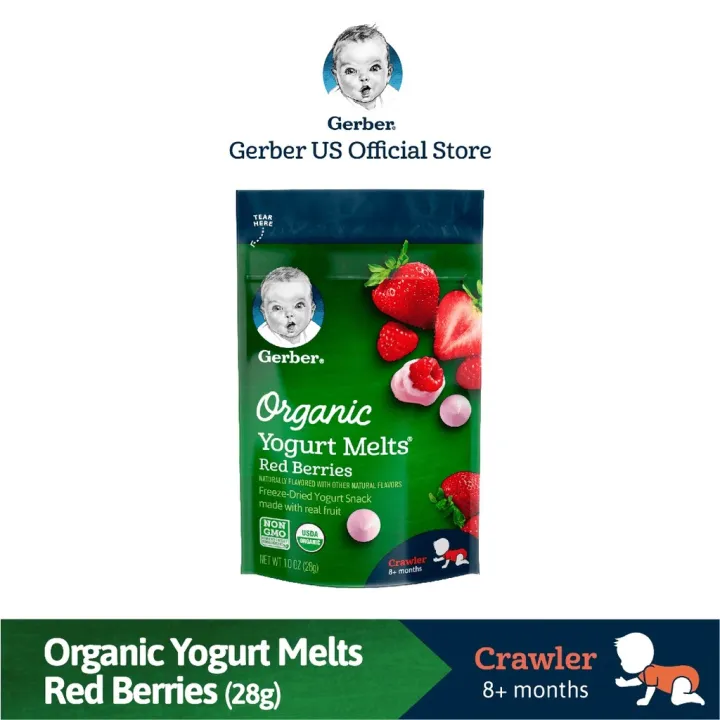 Gerber Organic Yogurt Melts Red Berries 28G Lazada PH
