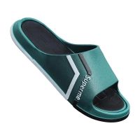 Shit feeling slippers mens Korean version go out wearable summer bathroom non-slip living home new thick bottom mens sandals and slippers