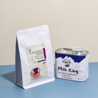 DD coffee bean Tanmonkey Blend Coffee MilkKing เมล็ดกาแฟคั่วรุ่น Colombia Design for Latte &amp; Cappuccino ส่งฟรี