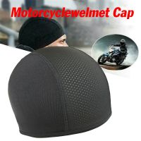 หมวกกันน็อค Inner Cooling Cap Moisture Wicking Cooling Skull Hat Sweat Band Helmet Inner Liner Beanie Cap Motorcycle Accessories