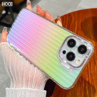 HOCE Aurora เคสโทรศัพท์หลังเลนส์ใสสำหรับ iPhone 14 13 12 Pro Max กับที่มองไม่เห็นที่ใส่เลนส์เคสกันกระแทก