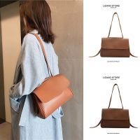 Bag women 2023 new trendy one-shoulder summer retro all-match large-capacity brown high-end commuter armpit bag 【BYUE】