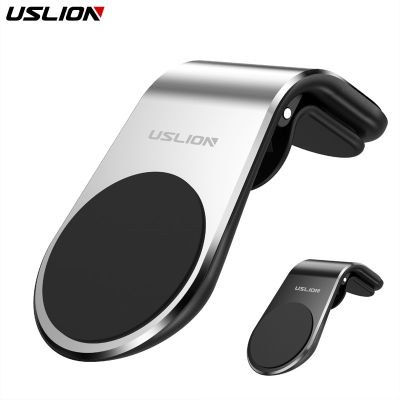 USLION Easy Air Vent Mount holder Car Universal Mobile Phone Holder Support Magnetic Adsorption Car Phone Mount Stand for iPhone Car Mounts