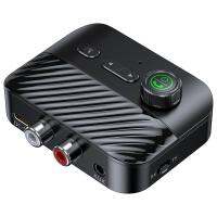 ตัวรับสัญญาณจอแสดงผลดิจิทัลอะแดปเตอร์ตัวแปลงเสียงมัลติฟังก์ชั่ RCA 3.5Mm AUX บัตร TF บลูทูธ-เข้ากันได้5.3การส่ง10M