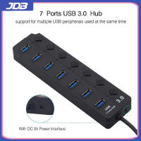 JDB 7พอร์ต Usb3.0 Hub Multiplexer 4/7พอร์ต Extender อิสระสวิตช์กุญแจ USB3.0ฮับตัวแยกหนึ่งลากเจ็ด Extender