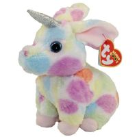 Ty Beanie Big Eyes 15cm Unicorn Colorful Begonia Rabbit Bunny Plush Toy Soft Cute Animal Doll Children Birthday Christmas Gift