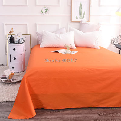 Egyptian Cotton Bed Sheets Flat Sheet Bedding Top Sheet Pure Plain Colour Black White Gray Twin Full Queen King