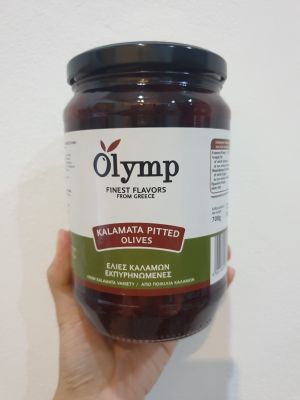 พร้อมส่ง !! โอลิม มะกอกดำ คาลามาต้า ไม่มีเมล็ด ขนาด 700 กรัม Olim Kalamata Black Olives Seedless Size 700g