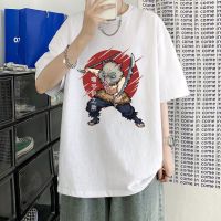 Anime Demon Slayer Tshirt Cotton Short Sleeve Men T Shirt Beast Fitness Ibira Inosuke Casual Loose T-Shirts Streetwear S-4XL-5XL-6XL