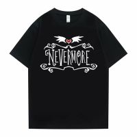 Wednesday Addams Nevermore Academy Tshirt Short Sleeve Unisex Fashion Hip Hop Tee Shirt Men Oversized Pure Cotton T-shirts