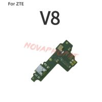 Novaphopat พอร์ตชาร์จสำหรับ Zte Blade V8แท่นชาร์ท Usb เมนบอร์ดตัวเชื่อมต่อไมโครโฟนซิมที่ใส่ถาด Mic Flex Cable บอร์ด