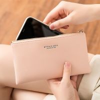 MIYIN dompet panjang ultra tipis wanita tas jinjing anak perempuan tas ritsleting kapasitas besar tipis tas kartu kredit