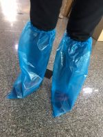 Leg cover ถุงคลุมเท้า ถุงขากันฝน(แบบแพ็ค 10 คู่) ถุงสวมเท้า ถุงคลุมรองเท้าพลาสติก(แบบยาว) ถุงคลุมพลาสติก ถุงคลุมกันน้ำกันฝน