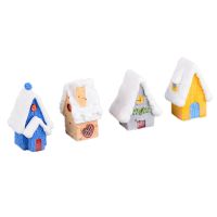 Miniature House Furniture Doll House Christmas LED House Decorate Light with Resin Home Decoration Xmas Gifts