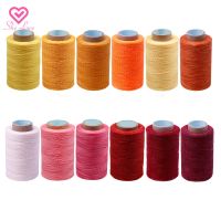 250M 150D Flat Waxed Sewing Thread Multicolors Leather Waxed Cord DIY Hand Stitching Threads for Leathercrafts Sewing Line