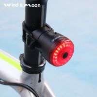 ❦ Bicycle Taillights Intelligent Sensing Brake Lights Usb Road Bike MTB Rear Tail Lights Double Fracket Mounting for Saddle Seat