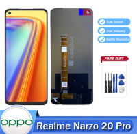 Originla จอแอลซีดีสำหรับ Realme Narzo 20 Pro จอสำรองสัมผัสหน้าจอ LCD พร้อมกรอบอะไหล่โทรศัพท์มือถือชิ้นส่วนซ่อม