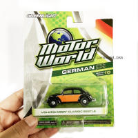 Model Car : Greenlight MOTOR WORLD 1:64 Volkswagen Classic Beetle black &amp; orange Series 10 โมเดลรถคอลเลกชัน รถเต่าคลาสสิค ขนาด 1:64 แบรนด์ Greenlight น่าสะสม ... Car Model Bkk
