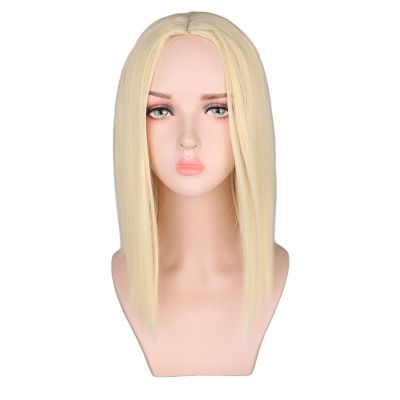 [COD] Foreign trade wig short hair middle split straight wave head Europe and silver gray bobo set wholesale