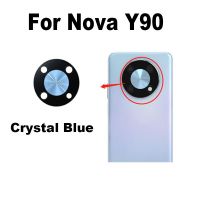 สำหรับ Huawei Nova Y90ด้านหลังกระจกกล้องถ่ายรูปกล้องมองหลังเลนส์กระจกชิ้นส่วนซ่อมที่เปลี่ยนฝาครอบ + สติกเกอร์กาว CTR-LX2ชิ้นส่วนอะไหล่