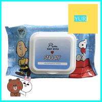 แผ่นเช็ดทำความสะอาดผิว SNOOPY BABY WIPES ไม่มีกลิ่น 30 แผ่น 1แถม1BABY WIPES PIM SNOOPY FRAGRANCE-FREE 30SHEET 1FREE1 **ด่วน สินค้าเหลือไม่เยอะ**