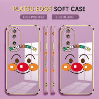 Diorcase For Honor 90 5G,90 Lite 5G ฟรีสายคล้อง + การ์ตูนญี่ปุ่น Anpanman เคสขอบสี่เหลี่ยมลายชุบเคสโทรศัพท์หรูหราชุบเคสโทรศัพท์นิ่ม