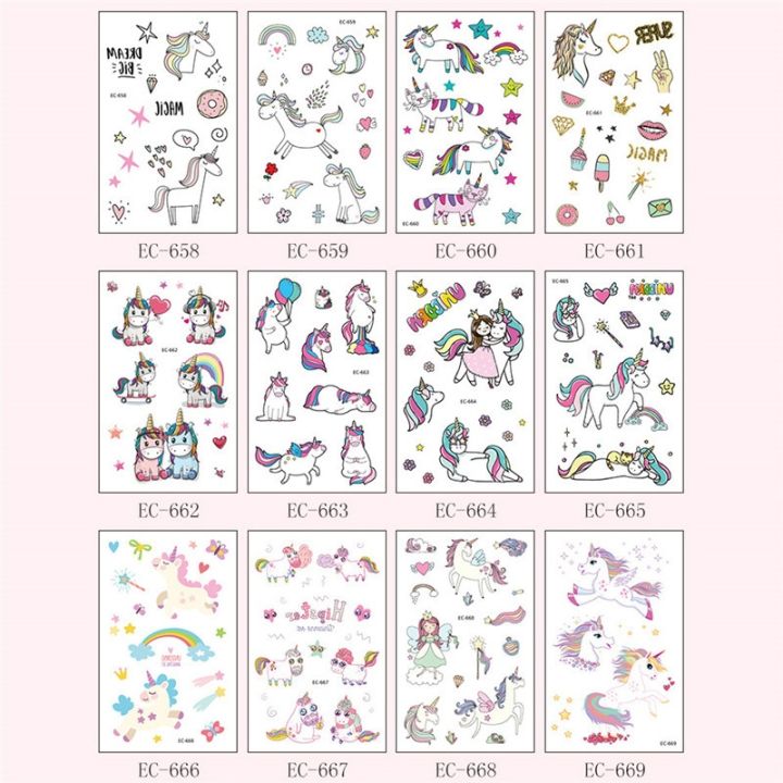 yf-7-5x12cm-waterproof-temporary-tattoo-sticker-unicorn-children-paste-on-face-arm-leg-for-body